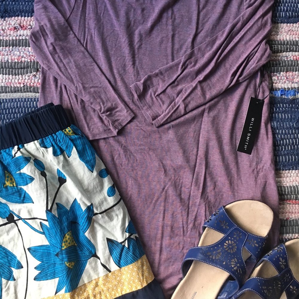 NWT Willi Smith 3/4 Sleeve Top